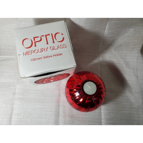 Vintage NIB Dept. 56 Mercury Glass Candle Votive - Picture 2 of 5